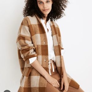 Madewell wool buffalo sweater coat